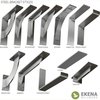 Ekena Millwork Hamilton Steel Bracket, Hammered White 2"W x 24"D x 24"H BKTM02X24X24HAHWH